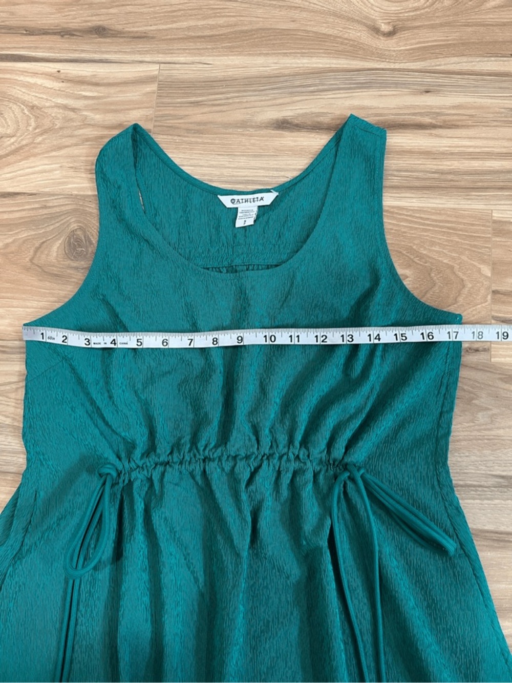 Athleta Teal Sleeveless Maxi Dress - Picture 8 of 9
